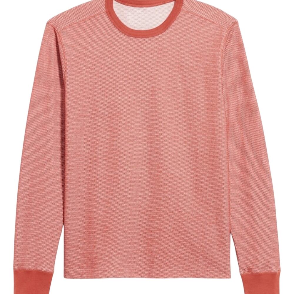 Old Navy Soft Washed Thermal Crew Neck Shirt Small NWT Rust